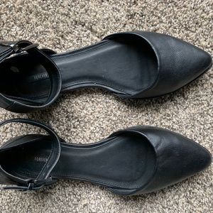 Black Ankle Strap Dress flats - Forever 21